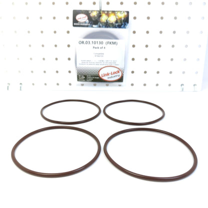 LINK-LOCK 4PCS OR.03.10130 FKM バイトンシーリングOリングキット 吸気マニホールドカバー用 97363723 CHEVROLET-LBZ LLY LMM用 GMC-LBZ LLY LMM用