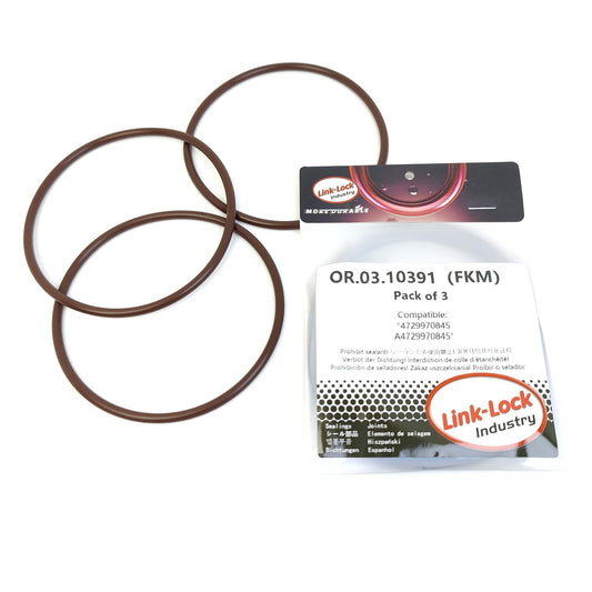 LINK-LOCK 3PCS OR.03.10391 FKM Viton Sealing O-Ring Kit of Timing Gear Chamber Cover 4729970845 A4729970845 For MERCEDES-BENZ-OM470 OM471 OM472