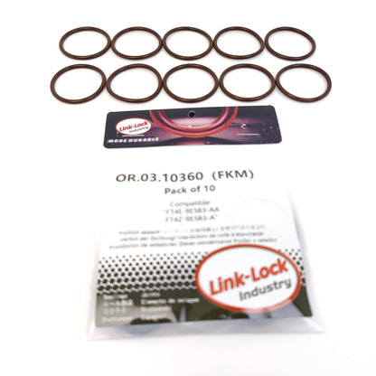 LINK-LOCK 10PCS OR.03.10360 FKM Viton Sealing O-Ring Kit of Fuel Pump FT4E-9E583-AA FT4Z-9E583-A For FORD-C27PD0X For FORD USA-T27PD0X