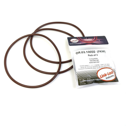 LINK-LOCK 3PCS OR.03.10050 FKM Viton Sealing O-Ring Kit Of Oil filter 0001843180 A0001843180 For MERCEDES-BENZ-OM326 OM346 OM355