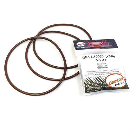 LINK-LOCK 3PCS OR.03.10050 FKM Viton シーリングO-リングキット オイルフィルター 0001843180 A0001843180 MERCEDES-BENZ-OM326 OM346 OM355用