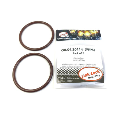LINK-LOCK 2PCS OR.04.20114 FKMバイトン 72×5.7 シーリングユニバーサルOリングキット 16523-JD50A 日産用