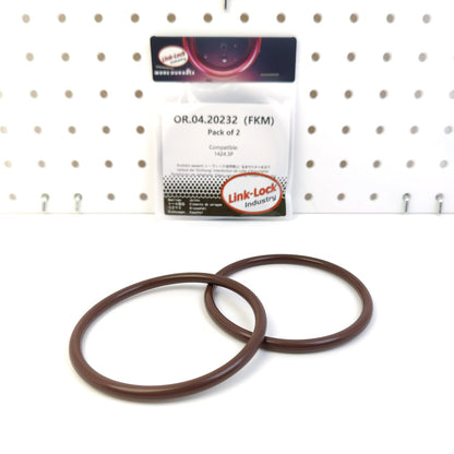 LINK-LOCK 2PCS OR.04.20232 FKM Viton Sealing O-Ring Kit of Air Filter Housing Intake Hose 1424.3P for PEUGEOT