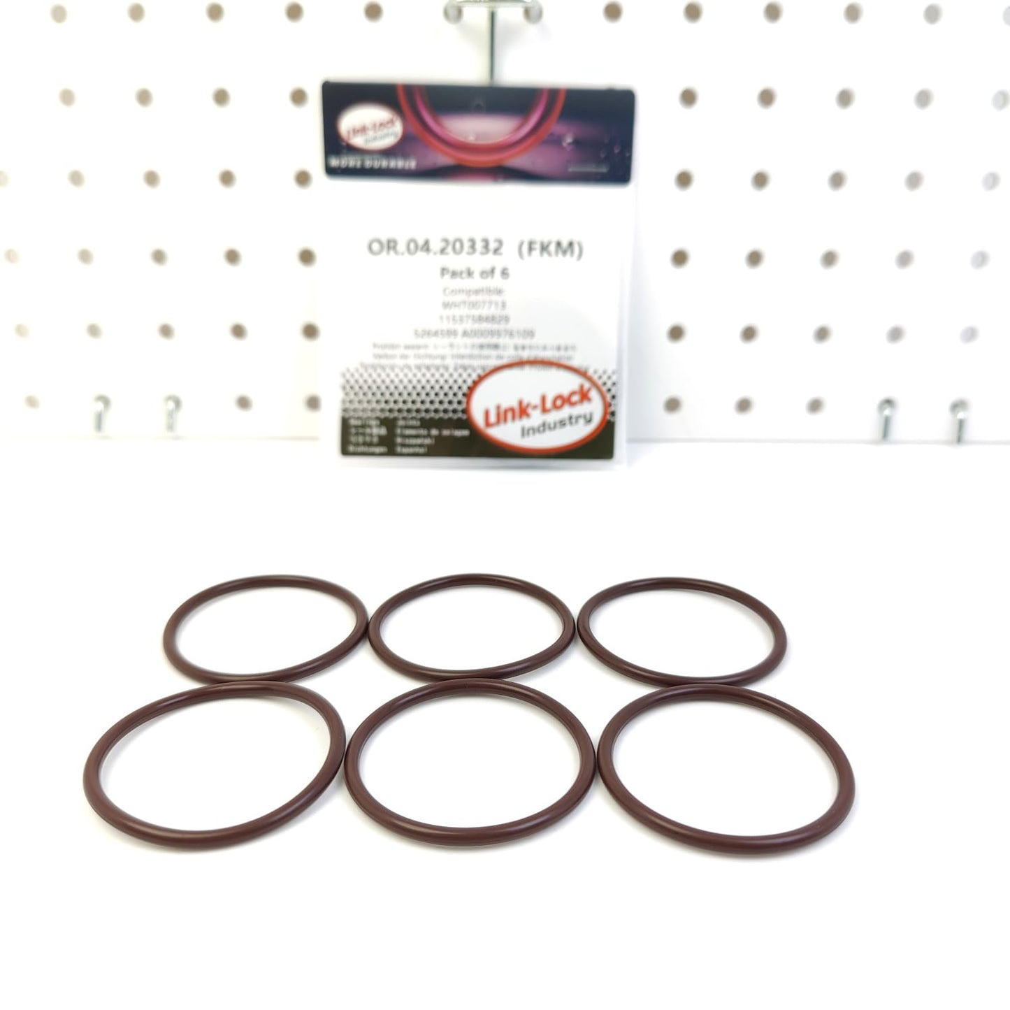 LINK-LOCK 6PCS OR.04.20332 FKM Viton Sealing O-Ring Kit of Thermostat WHT007713 11537584829 5264599 A0009976109 for AUDI for BMW for FORD for MERCEDES-BENZ