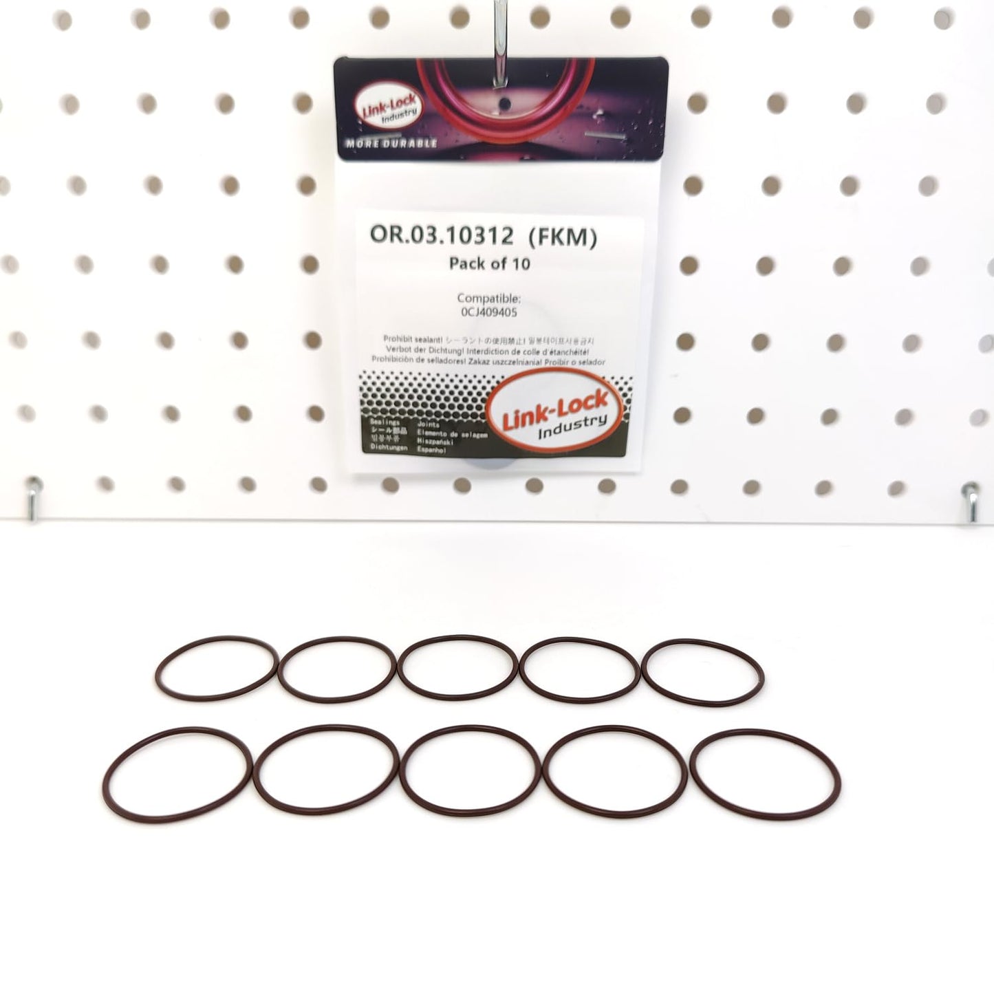 LINK-LOCK 10PCS OR.03.10312 FKM Viton Sealing O-Ring Kit of Transmission Output Shaft 0CJ409405 For AUDI-DESA DETA DFVA