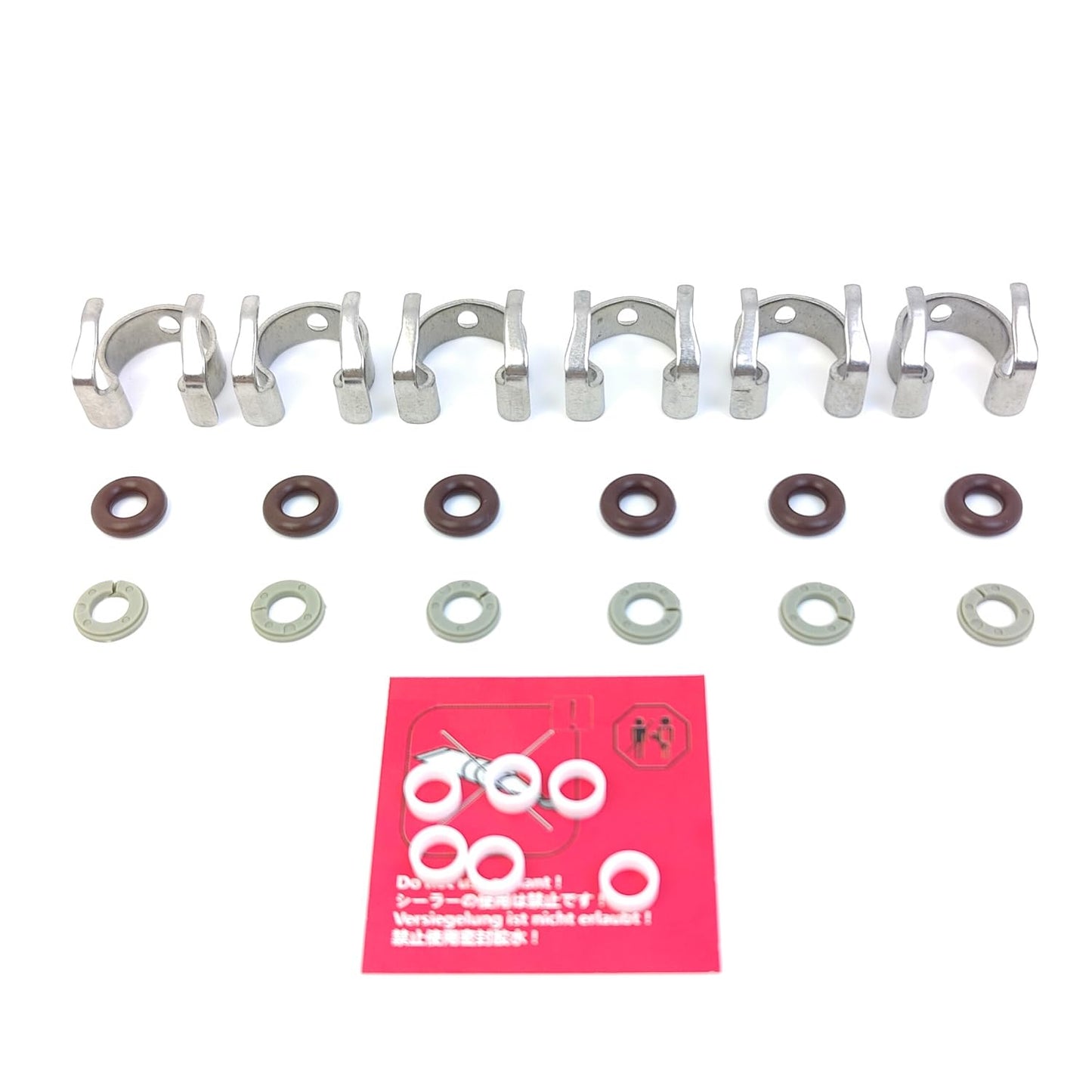 LINK-LOCK 6Set OK.04.10053 fuel injector repair kit LR037089 with FKM Viton O-RING For LAND ROVER 5.0T 3.0SC P380 508PS 306PS