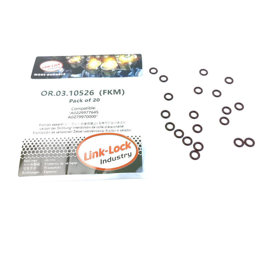 LINK-LOCK 20PCS OR.03.10526 FKMバイトンシーリングOリングキット 燃料フィルター用 A0229977645 A0279970000 メルセデス・ベンツ用