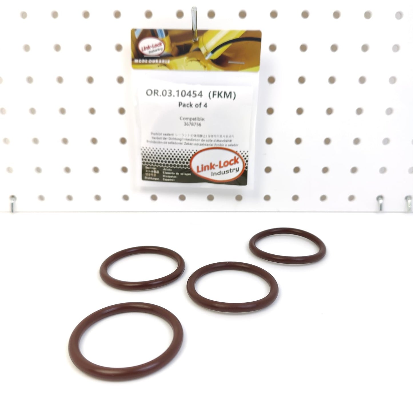 LINK-LOCK 4PCS OR.03.10454 FKM Viton 43.9×5.1 Sealing Universal O-ring Kit 3678756 For CUMMINS