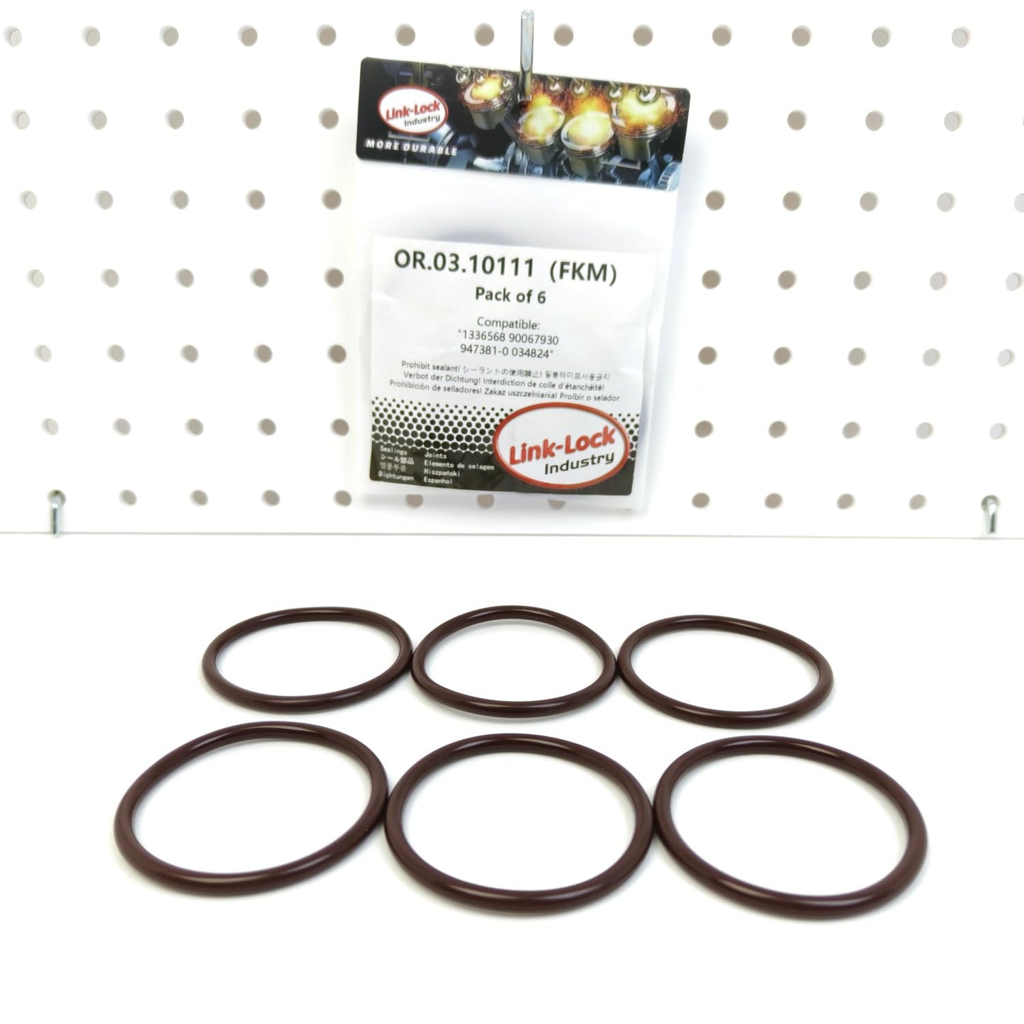 LINK-LOCK 6PCS OR.03.10111 FKM Viton Sealing O-Ring Kit Of Thermostat 1336568 90067930 947381-0 034824 For VOLVO-B27E B28A For CHEVROLET-C30NE LF1 For TOYOTA-C30NE