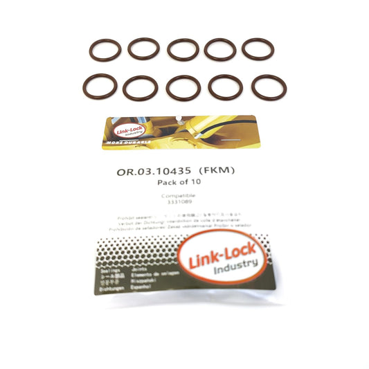 LINK-LOCK 10PCS OR.03.10435 FKM Viton 20.4×2.65 Sealing Universal O-ring Kit 3331089 For CUMMINS