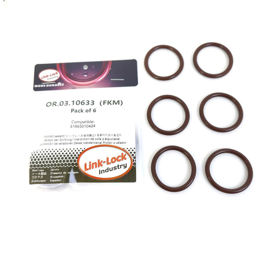 LINK-LOCK 6PCS OR.03.10633 FKM Viton 30.5×4 Sealing Universal O-Ring Kit 51965010424 For MAN