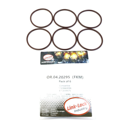 LINK-LOCK 6PCS OR.04.20295 FKM Viton Sealing O-Ring Kit of Thermostat 11658469096 6712039575 55579985 for BMW for SSANGYONG
