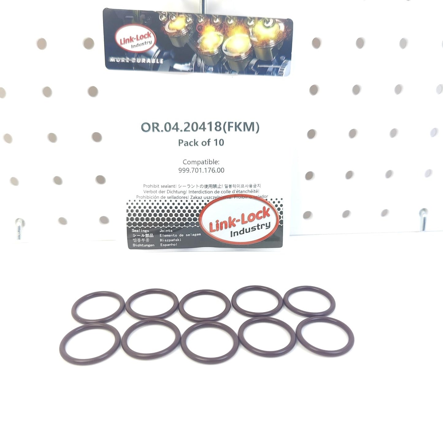 LINK-LOCK 10PCS OR.04.20418 FKM Viton Sealing O-Ring Kit of Oil Separator 999.701.176.00 for PORSCHE