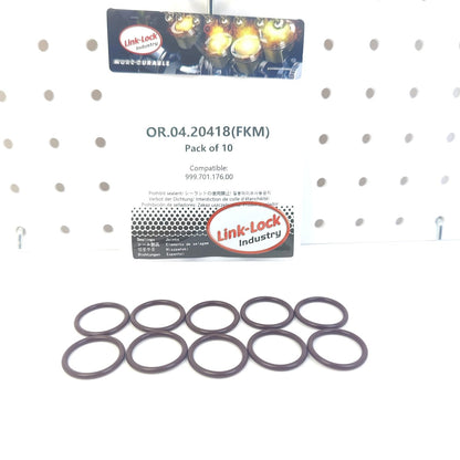 LINK-LOCK 10PCS OR.04.20418 FKM Viton Sealing O-Ring Kit of Oil Separator 999.701.176.00 for PORSCHE