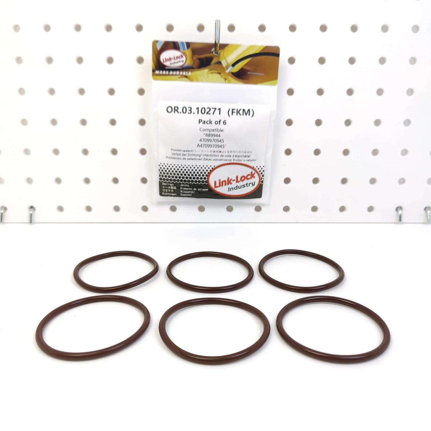 LINK-LOCK 6PCS OR.03.10271 FKM バイオトンシーリングOリングキット ウォーターポンプ用 R89944 4709970945 A4709970945 メルセデスベンツ M936 M933 M934 M935用 4045