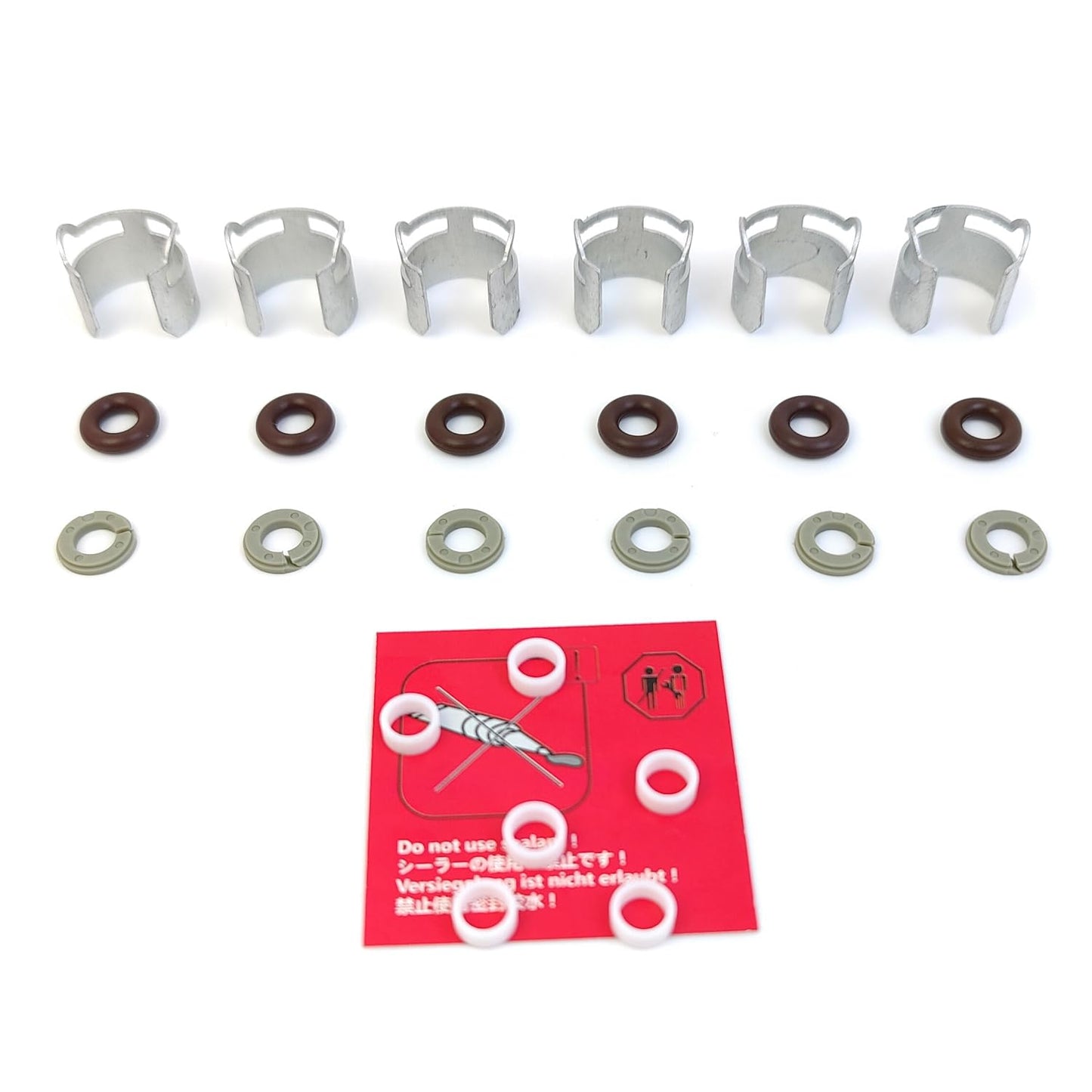 LINK-LOCK 6Set OK.04.10021 fuel injector repair kit 07P998907B with FKM Viton O-RING For VW For AUDI V6 530T 50T DDKA DMEA