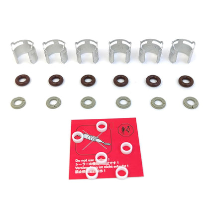 LINK-LOCK 6Set OK.04.10021 fuel injector repair kit 07P998907B with FKM Viton O-RING For VW For AUDI V6 530T 50T DDKA DMEA