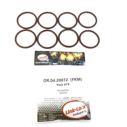 LINK-LOCK 8PCS OR.04.20072 FKM Viton Sealing O-Ring Kit of Oil Filler Cap/Breather Cap 564258 for LAND for ROVER