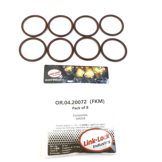 LINK-LOCK 8PCS OR.04.20072 FKM Viton Sealing O-Ring Kit of Oil Filler Cap/Breather Cap 564258 for LAND for ROVER