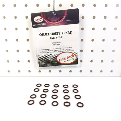 LINK-LOCK 20PCS OR.03.10631 FKM Viton Sealing O-Ring Kit of Engine Piston Oil Nozzle 12645086 For BUICK For CADILLAC For CHEVROLET