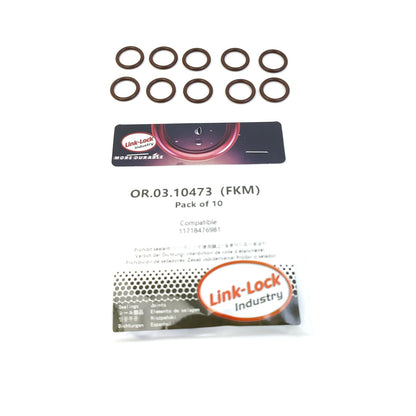 LINK-LOCK 10PCS OR.03.10473 FKM Viton シーリングOリングキット 排気ガス冷却器用 11718476981 BMW用