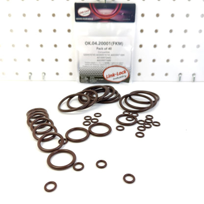 LINK-LOCK 40PCS FKM Viton O-RING Kit  A0269976745 A0039971889 A0169972445 A0039971689 of Coolant pipe For MERCEDES-BENZ-W212 W204 X204 W166 W164-M272 M278 M276
