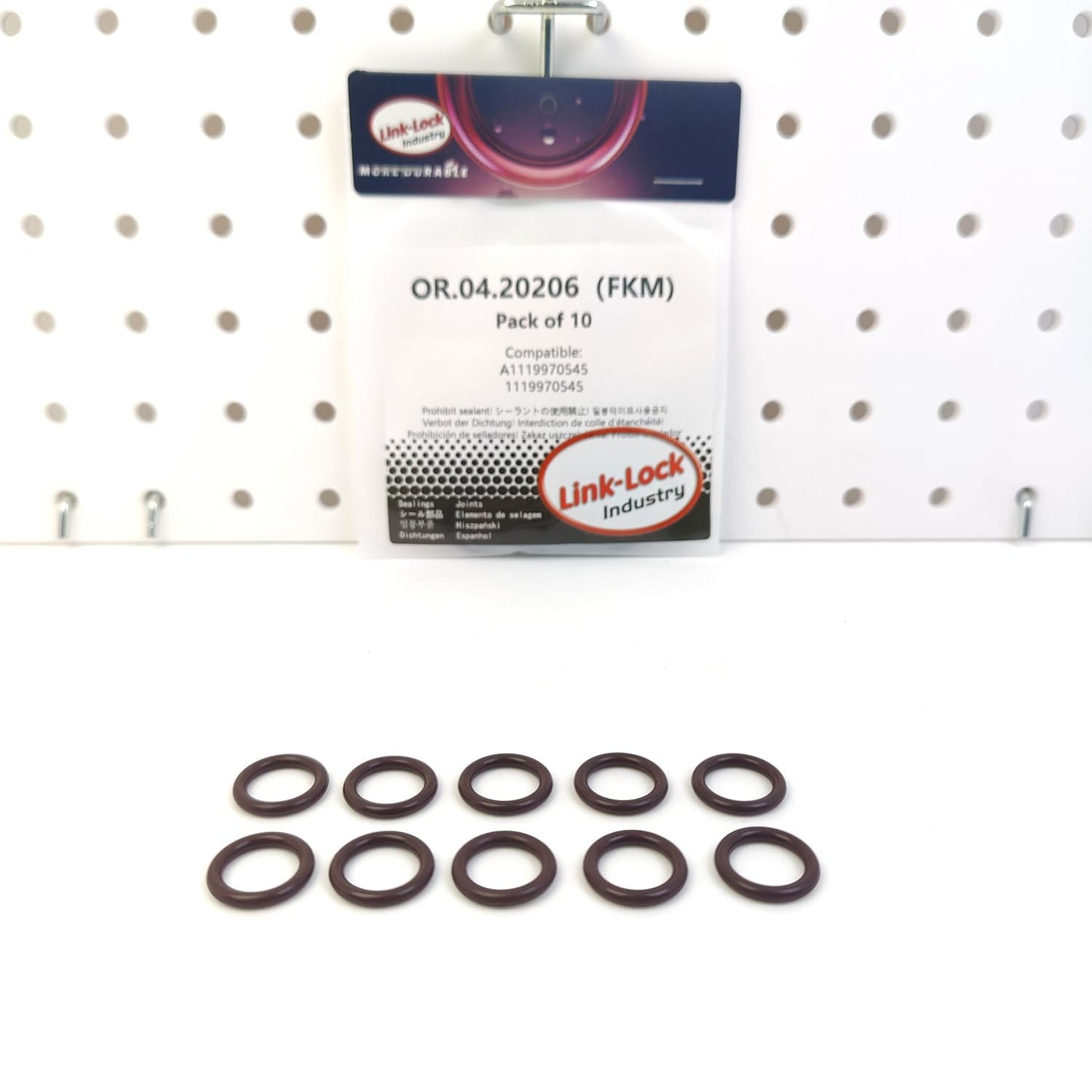 LINK-LOCK 10PCS OR.04.20206 FKM Viton Sealing O-Ring Kit of Charge Air Hose A1119970545 1119970545 for MERCEDES-BENZ