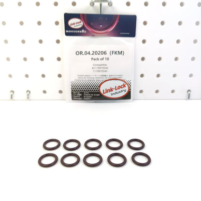 LINK-LOCK 10PCS OR.04.20206 FKM Viton Sealing O-Ring Kit of Charge Air Hose A1119970545 1119970545 for MERCEDES-BENZ