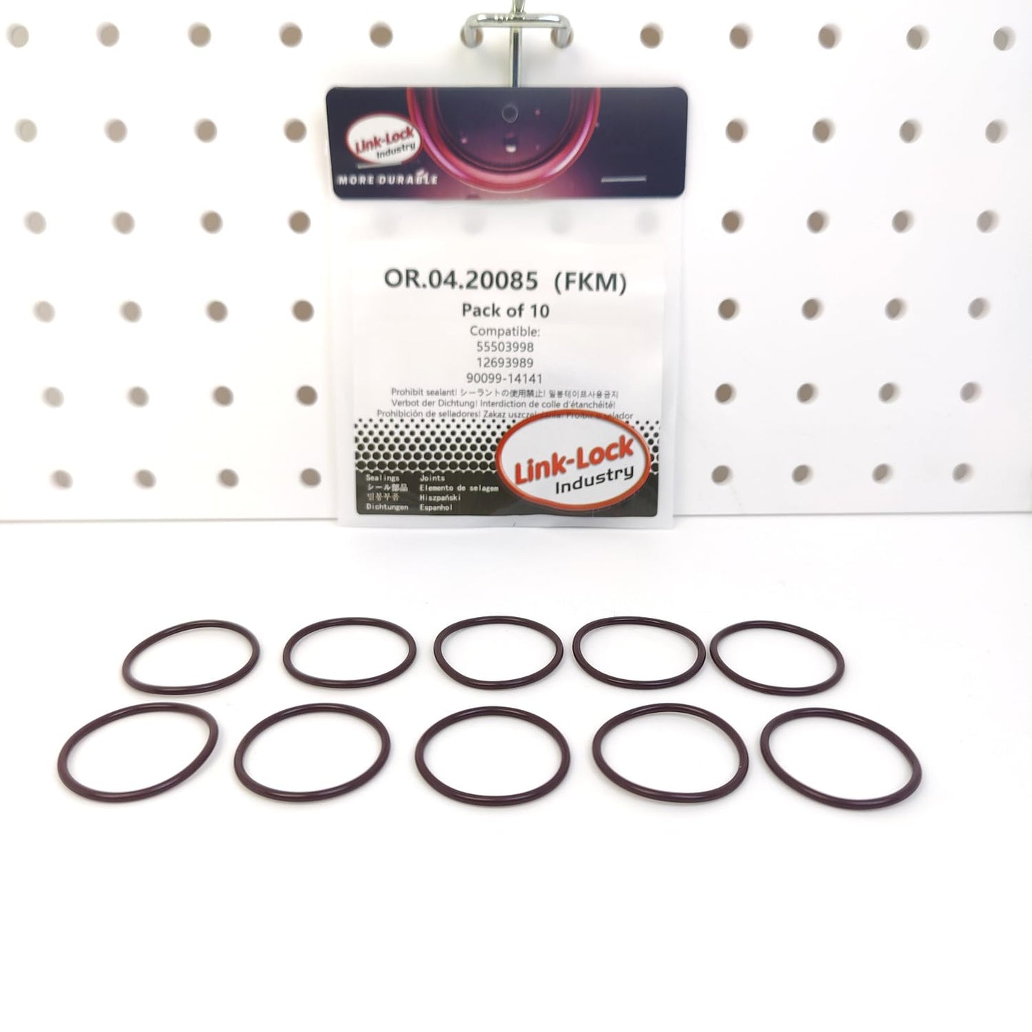 LINK-LOCK 10PCS OR.04.20085 FKM Viton Sealing O-Ring Kit of Crankshaft 55503998 12693989 90099-14141 for CHEVROLET for OPEL for TOYOTA