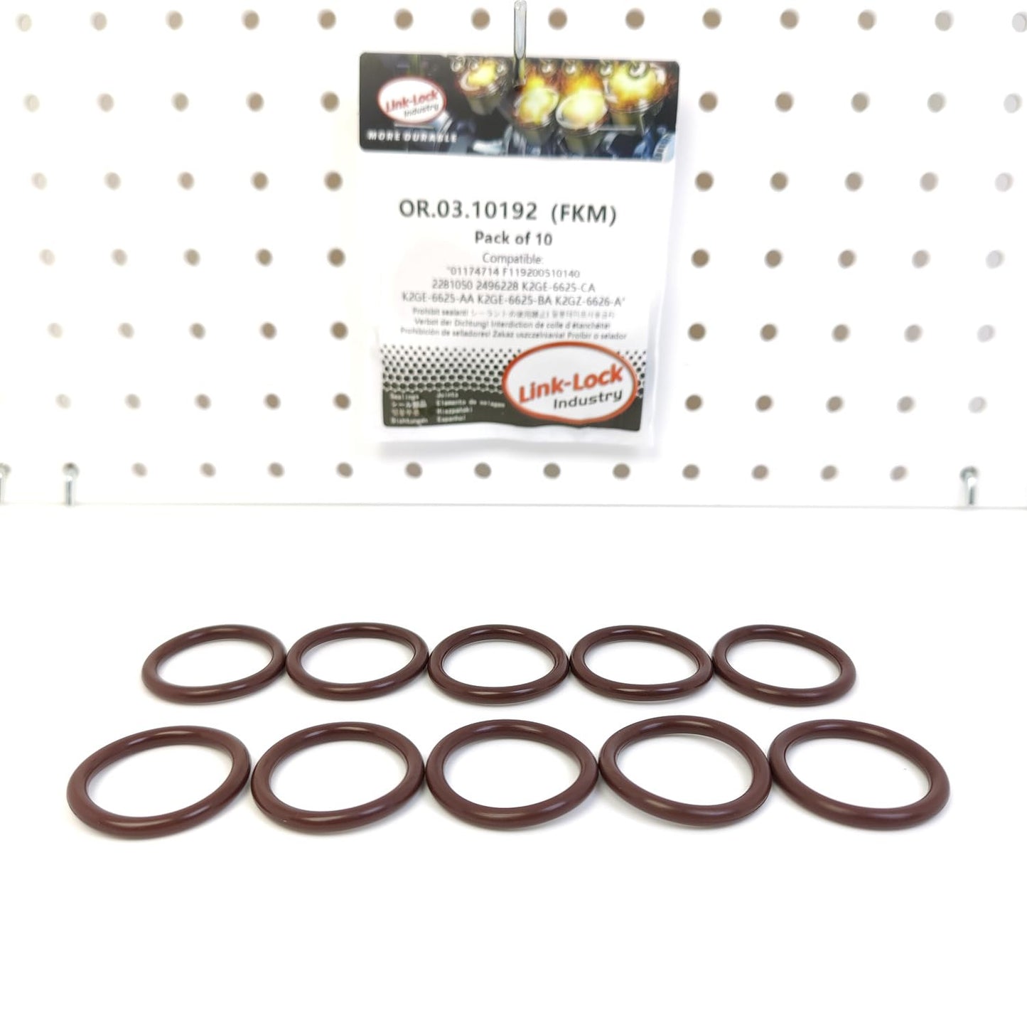 LINK-LOCK 10PCS OR.03.10192 FKM Viton Sealing O-Ring Kit of Oil Suction Pipe K2GE-6625-AA K2GE-6625-BA 01174714 F119200510140 For FORD USA-C20HDTX C23HDTX For LINCOLN-C20HDTX For FORD-YLDC