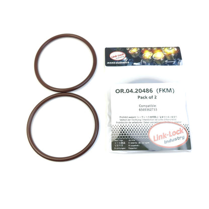 LINK-LOCK 2PCS OR.04.20486 FKM Viton 74×5 Sealing Universal O-Ring Kit 6569362733 for MAN-HOCL for TGA