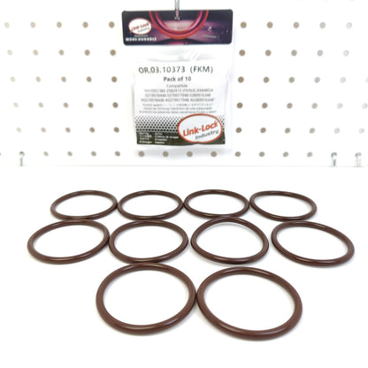 LINK-LOCK 10PCS OR.03.10373 FKM Viton Sealing O-Ring Kit of Turbocharger Intake Hose WHT001386 2582415 VWN3CA9448DA 0219978448 0279977948 0289976348 A0219978448 A0279977948 A0289976348 For AUDI-CHPB