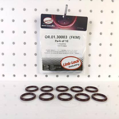 LINK-LOCK 10個 FKM バイトン OR.01.30003 エンジンインテークパイプ Oリング 11617514883 BMW N42 N43 N46 N62用