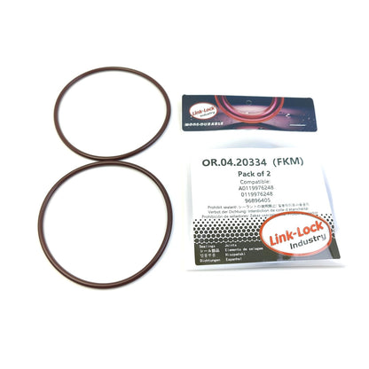 LINK-LOCK 2PCS OR.04.20334 FKM Viton Sealing O-Ring Kit of Air Compressor A0119976248 0119976248 96896405 for MERCEDES-BENZ for OPEL