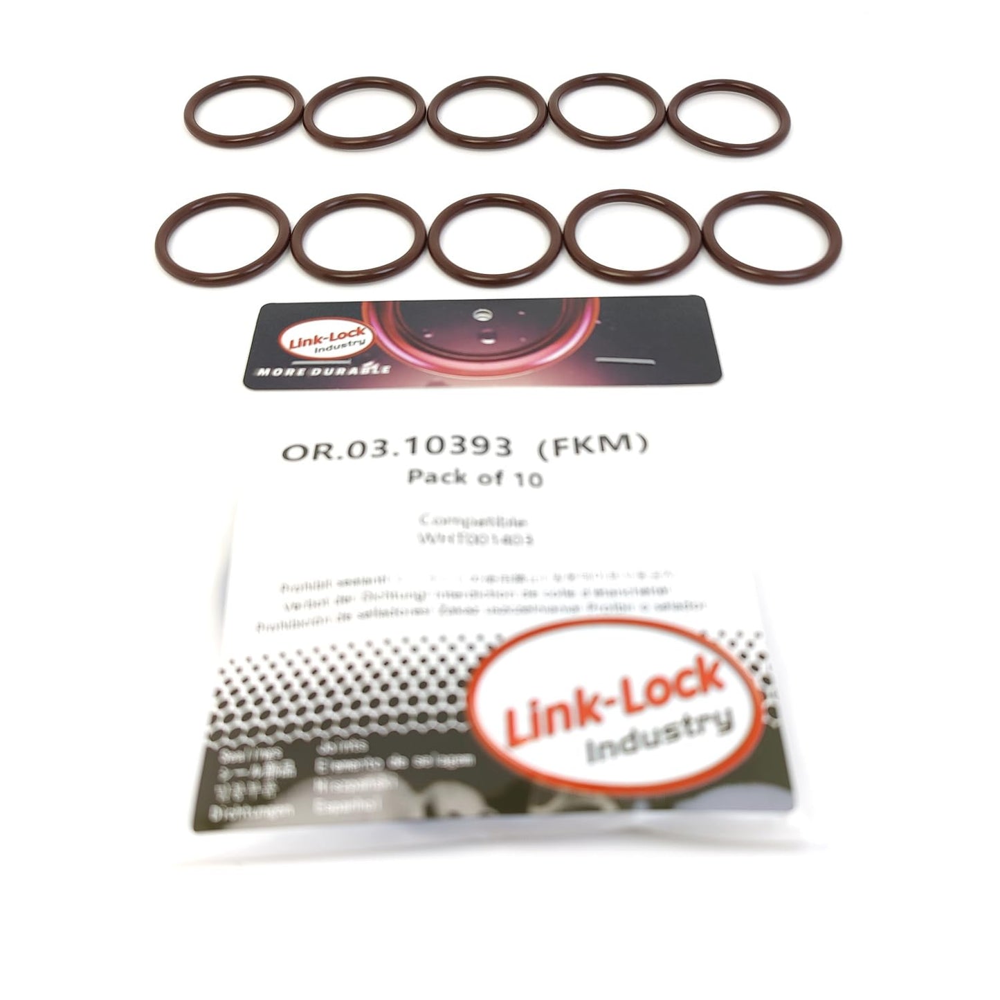 LINK-LOCK 10PCS OR.03.10393 FKM Viton Sealing O-Ring Kit of Automatic Transmission WHT001403 For AUDI-BYT BZB CDAA BMM CRFC For VW-CUUB CVCA DELA CBFA CCTA