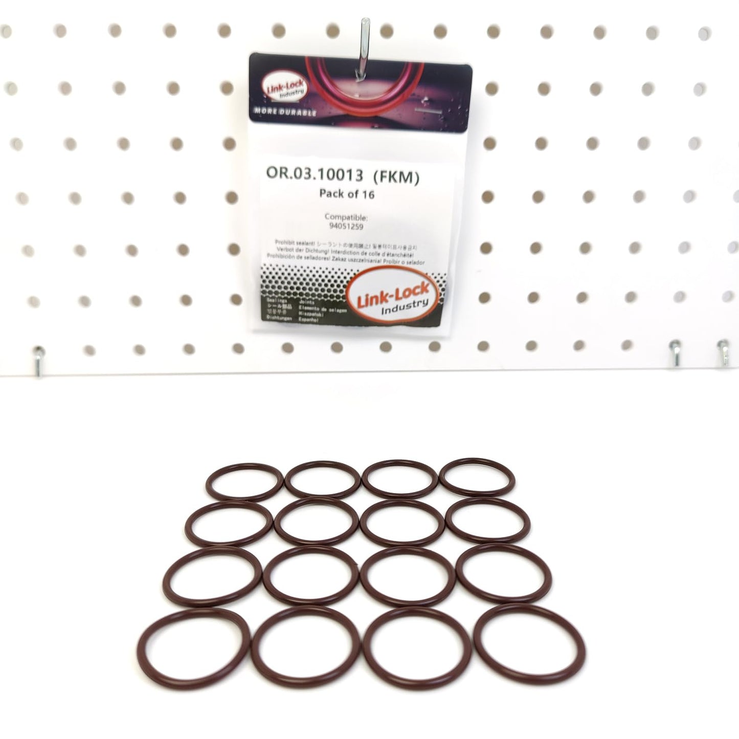LINK-LOCK 16PCS OR.03.10013 FKM Viton Sealing O-Ring Kit Of Fuel injector bracket 94051259 For CHEVROLET-LB7 For GMC-LB7 For HUMMER-LB7 For CADILLAC