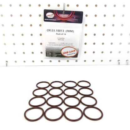 LINK-LOCK 16PCS OR.03.10013 FKM Viton Sealing O-Ring Kit Of Fuel injector bracket 94051259 For CHEVROLET-LB7 For GMC-LB7 For HUMMER-LB7 For CADILLAC