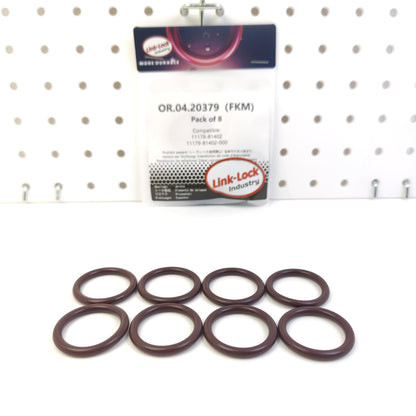 LINK-LOCK 8PCS OR.04.20379 FKM Viton Sealing O-Ring Kit of Injector Shaft 11179-81402 11179-81402-000 for SUZUKI