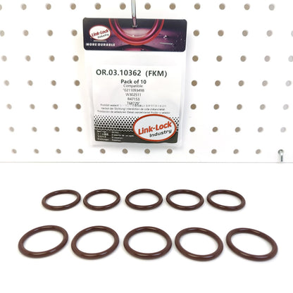 LINK-LOCK 10PCS OR.03.10362 FKMバイトンシーリングOリングキット タペット 021109349B W302511 R47153 T68729 SEAT-GE用 VW-AN CE EC用