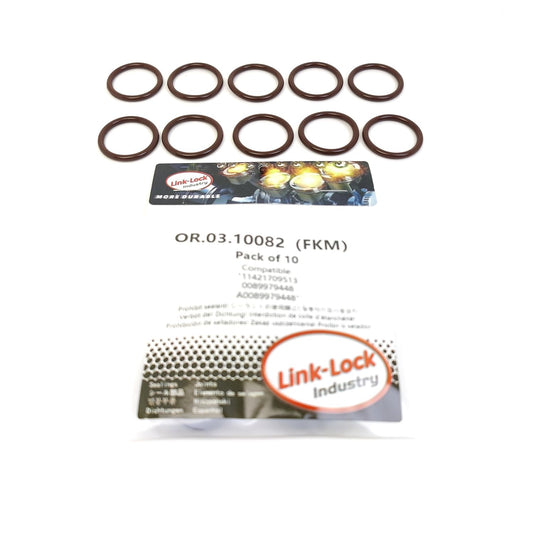 LINK-LOCK 10PCS OR.03.10082 FKM Viton オイルフィルターカバー用Oリングキット 11421709513 0089979448 A0089979448 BMW-M40 M42 M43 MERCEDES-BENZ用