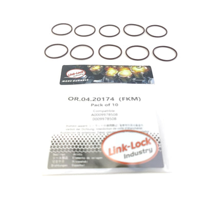 LINK-LOCK 10PCS OR.04.20174 FKM Viton Sealing O-Ring Kit of Engine Electrical System A0009978508 0009978508 for MERCEDES-BENZ