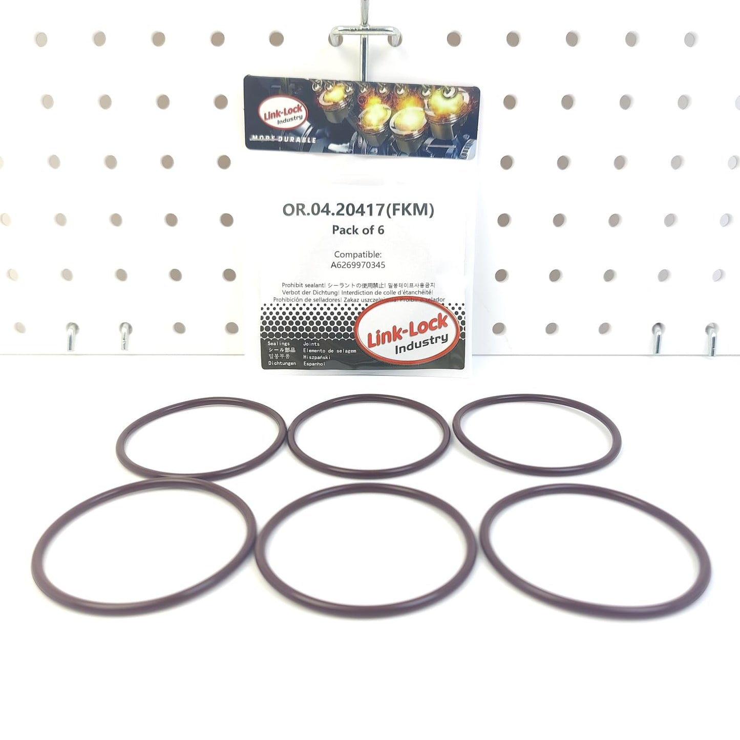 LINK-LOCK 6PCS OR.04.20417 FKM Viton Sealing O-Ring Kit of High-pressure Pump A6269970345 6269970345 for MERCEDES-BENZ