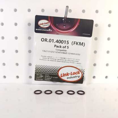 LINK-LOCK 5PCS FKM Viton OR.01.40015 Engine Inlet pressure differential sensor O-RING gasket 13627515272 12147518425 12140414703 for BMW N42 N45 N46 N52 N51 N52 N53 W10