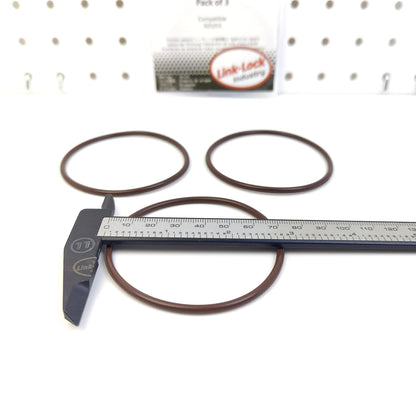 LINK-LOCK 3PCS OR.04.20030 FKMバイトン 65×3 シーリング ユニバーサルOリングキット 925255（ボルボ、ペンタ用）