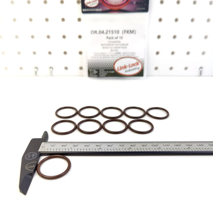 LINK-LOCK 10PCS OR.04.21510 FKM Viton Sealing O-Ring Kit of Cylinder block exhaust pipe WHT008582 WHT008528 90500732 0009974505 821091 for AUDI-CZDD CUKB For OPEL For VW