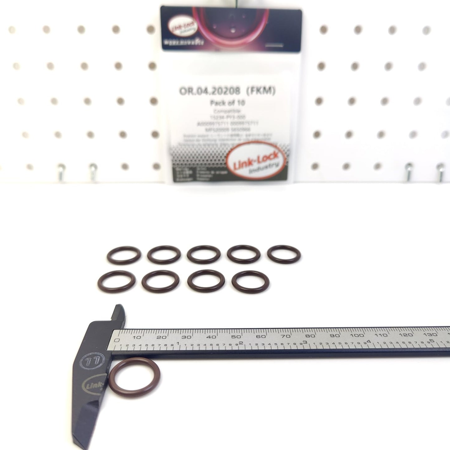 LINK-LOCK 10PCS OR.04.20208 FKM Viton シールOリングキット オイルクーラー用 15234-PY3-000 A0009975711 0009975711 MF520009 5650966 HONDA/MERCEDES-BENZ/MITSUBISHI/OPEL用