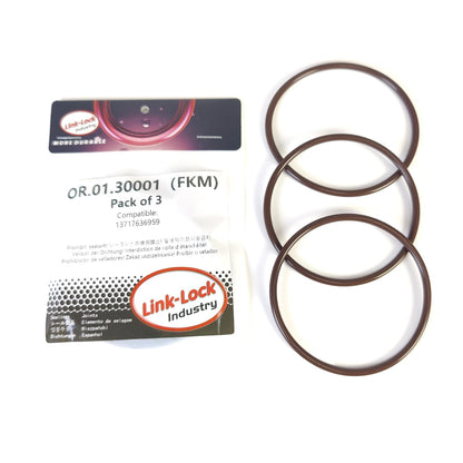 LINK-LOCK 3PCS FKMバイトン OR.01.30001 BMW N20エンジンインテークパイプOリング 13717636959