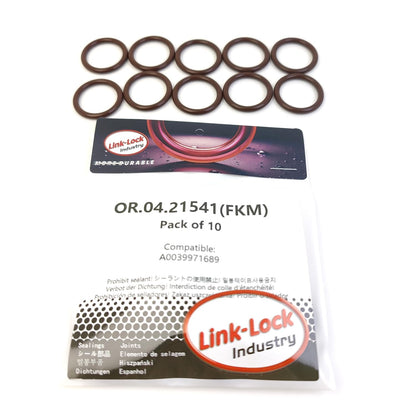 LINK-LOCK 10PCS OR.04.21541 FKM Viton Sealing O-Ring Kit A0039971689 of Coolant Pipe For MERCEDES-BENZ-W212 W204 X204 W166 W164-M272 M278 M276