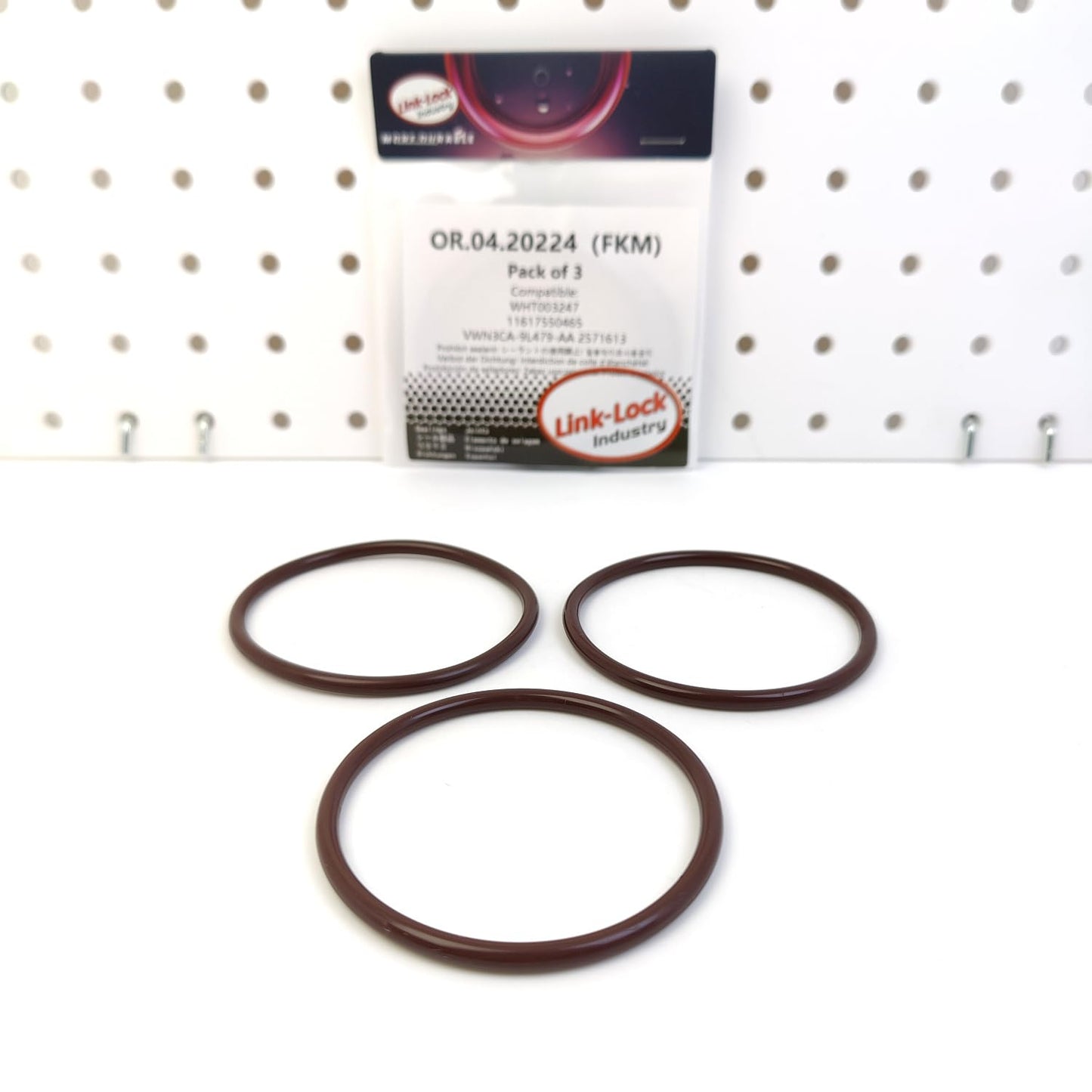 LINK-LOCK 3PCS OR.04.20224 FKM Viton Sealing O-Ring Kit of Charge Air Hose WHT003247 11617550465 VWN3CA-9L479-AA 2571613 for AUDI for BMW for FORD