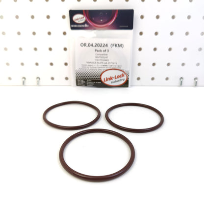 LINK-LOCK 3PCS OR.04.20224 FKM Viton Sealing O-Ring Kit of Charge Air Hose WHT003247 11617550465 VWN3CA-9L479-AA 2571613 for AUDI for BMW for FORD